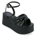 thumbnail image 1 of Journee Womens Lailee Buckle Platform Sandals, 1 of 9