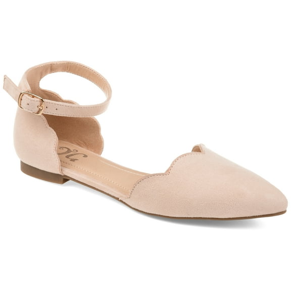 Journee Womens Lana Buckle Pointed Toe Ballet Flats, Widths Available