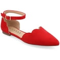 thumbnail image 1 of Journee Womens Lana Buckle Pointed Toe Ballet Flats, Widths Available, 1 of 10