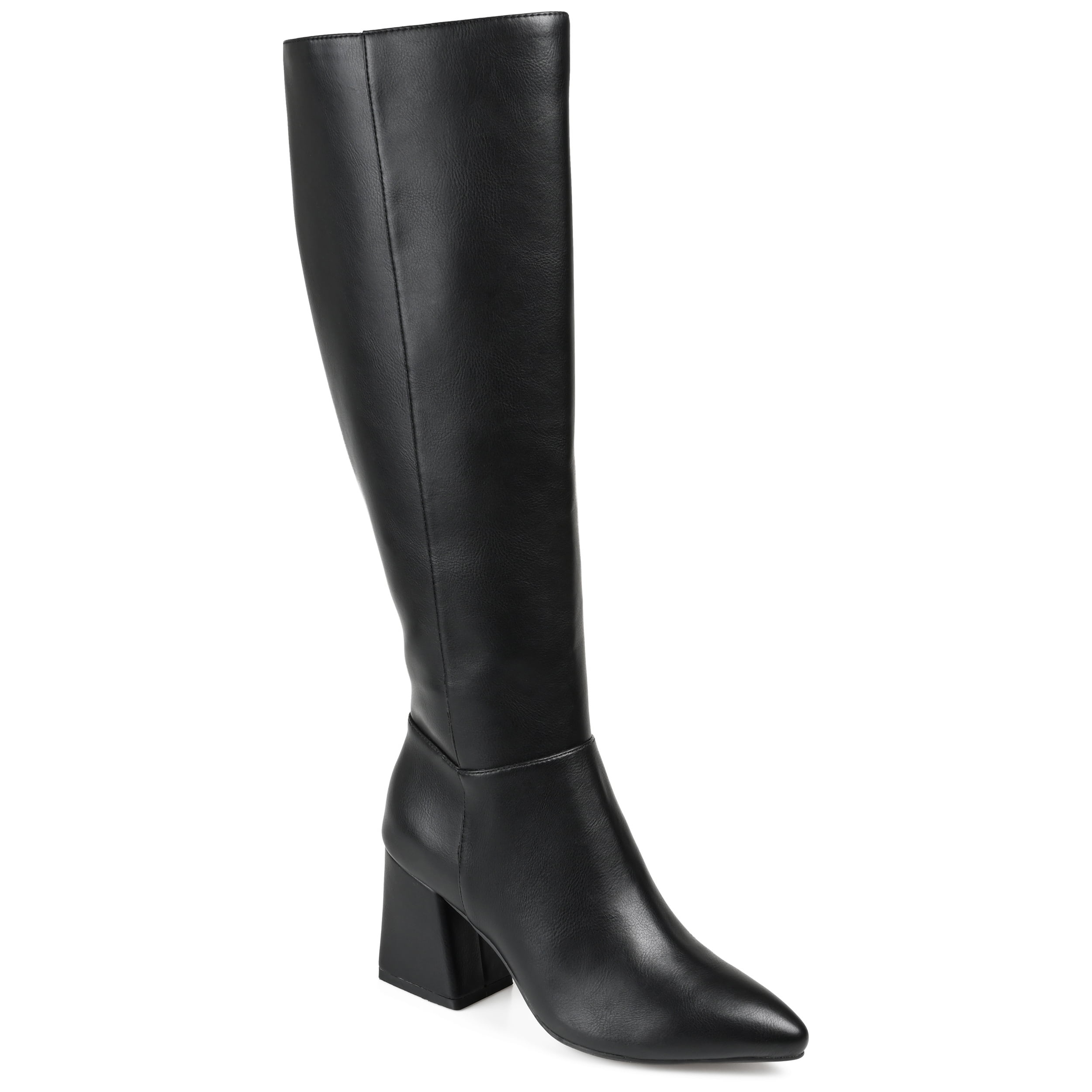 Journee Womens Landree Wide Calf Block Heel Knee High Boots