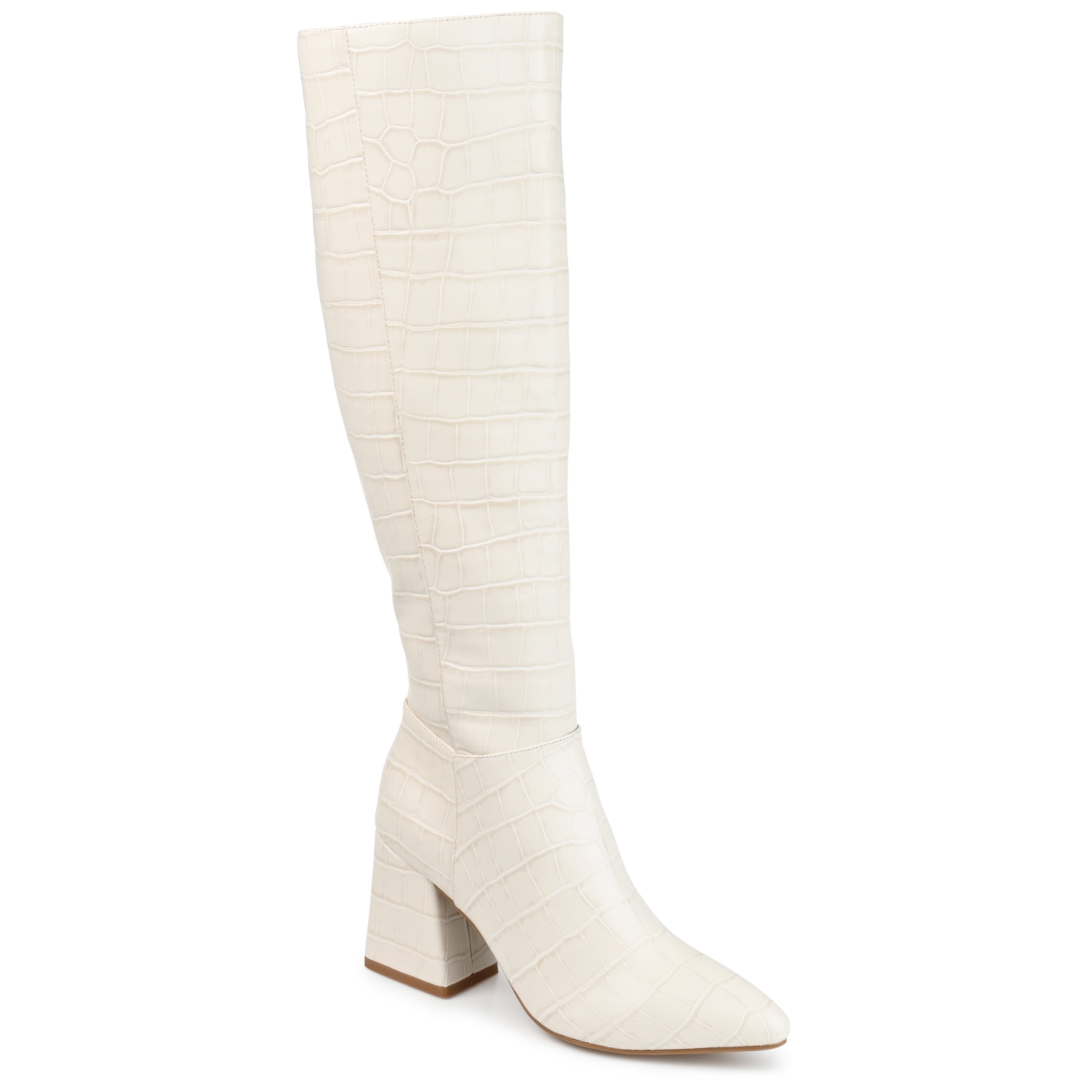 Journee Womens Landree Wide Calf Block Heel Knee High Boots