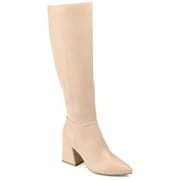 Journee Womens Landree Wide Calf Block Heel Knee High Boots