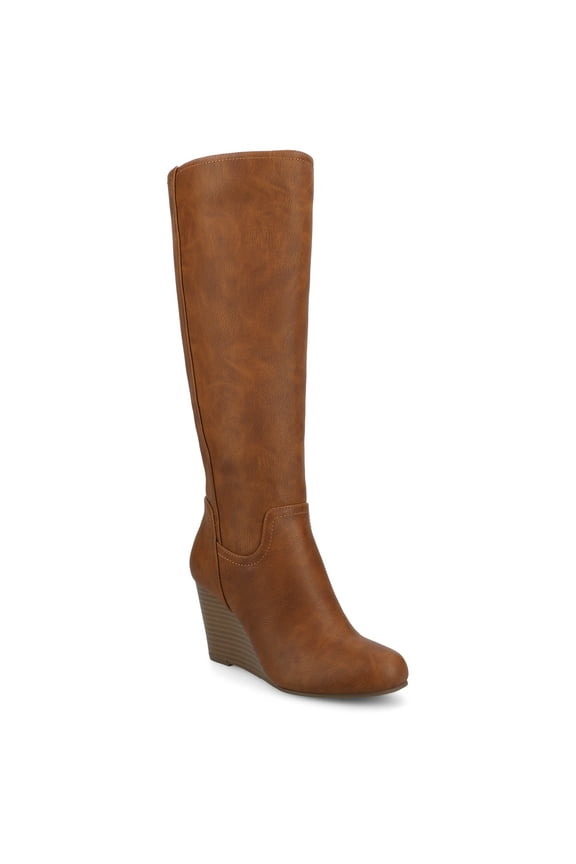Womens Langly Wedge Knee High Boots