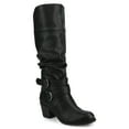 thumbnail image 1 of Journee Womens Late Stacked Heel Mid Calf Boots, Widths Available, 1 of 10