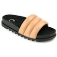 thumbnail image 1 of Journee Womens Lazro Slide Flat Sandals, 1 of 9