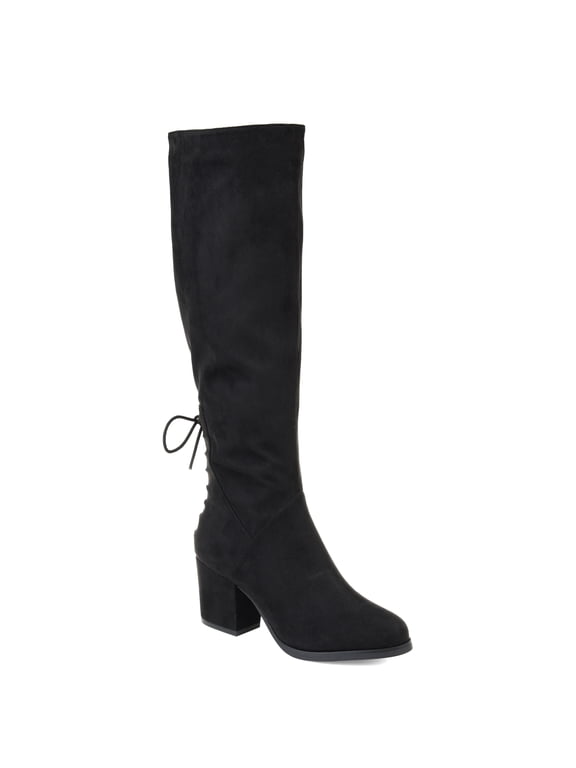 Womens Leeda Block Heel Knee High Boots