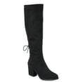 thumbnail image 1 of Journee Womens Leeda Extra Wide Calf Block Heel Knee High Boots, 1 of 10