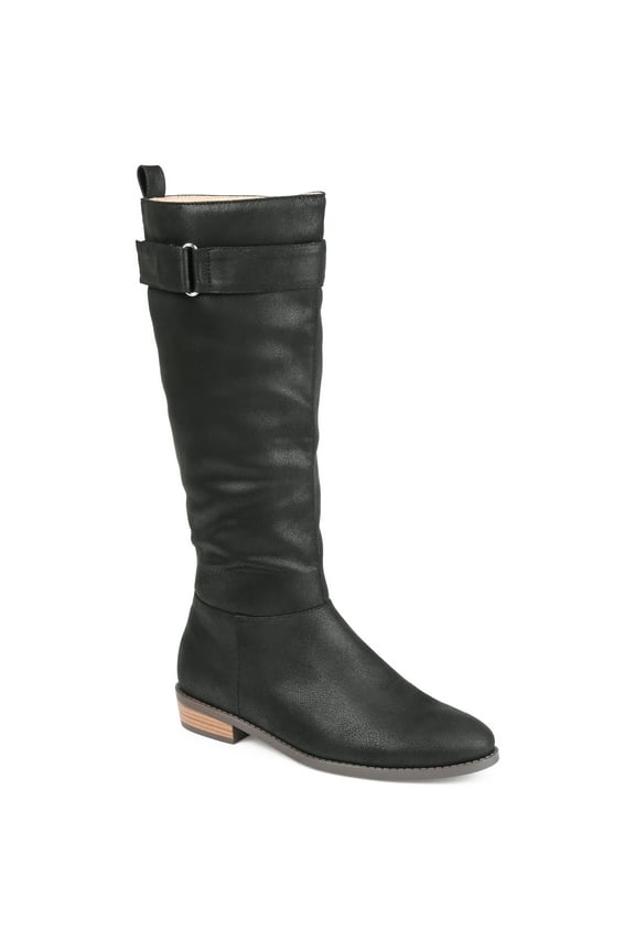 Womens Lelanni Stacked Heel Knee High Boots