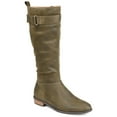 thumbnail image 1 of Journee Womens Lelanni Stacked Heel Knee High Boots, 1 of 10