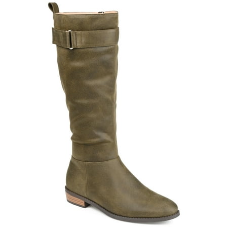 Journee Womens Lelanni Stacked Heel Knee High Boots