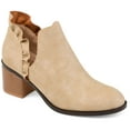 thumbnail image 1 of Journee Womens Lennie Slip On Stacked Heel Booties, 1 of 10