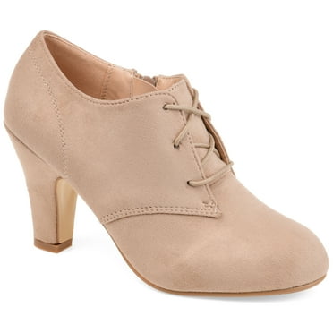 Journee Womens Leona Inside Zip Block Heel Booties, Widths Available