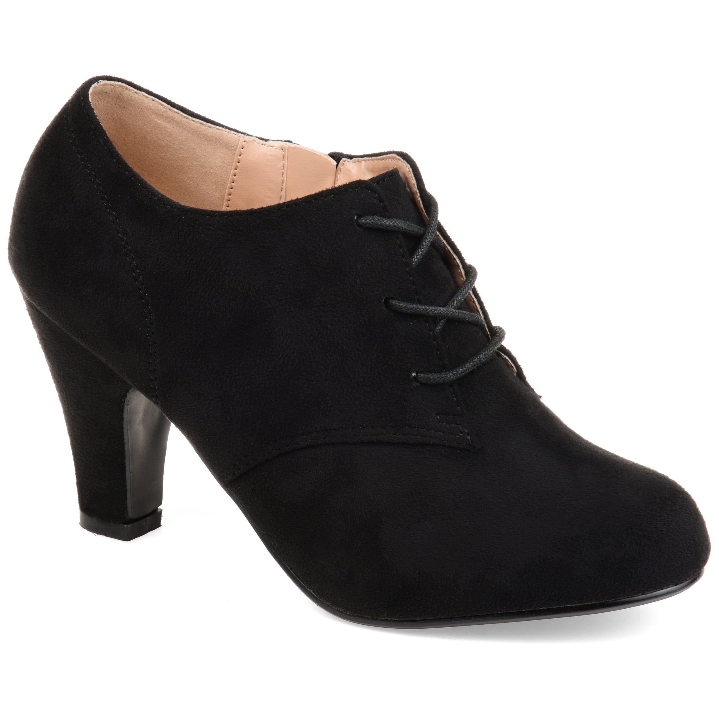 Journee Womens Leona Inside Zip Block Heel Booties, Widths Available