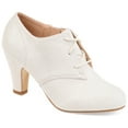 thumbnail image 1 of Journee Womens Leona Inside Zip Block Heel Booties, Widths Available, 1 of 10