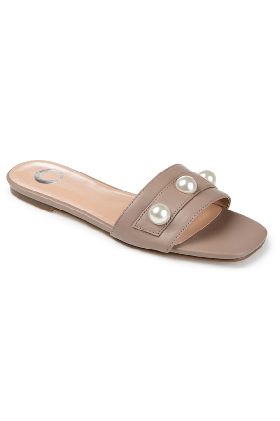 Womens Leonie Slide Flat Sandals