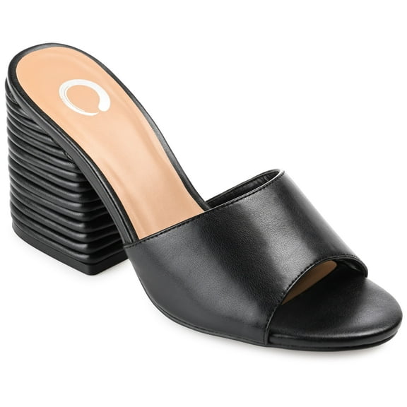 Journee Womens Leslee Layered Block Heel Sandals