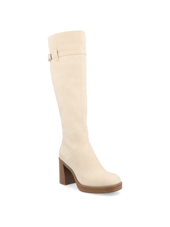 Womens Letice Platform Square Toe Boots