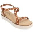 thumbnail image 1 of Journee Womens Lindsay Buckle Platform Sandals, 1 of 9