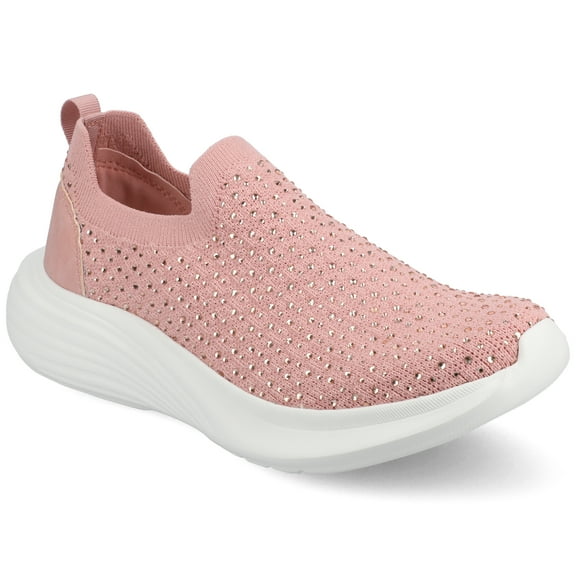 Journee Womens Linnea Casual Slip On Sneakers