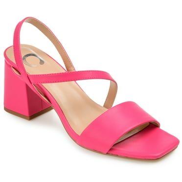 Journee Womens Lirryc Open Square Toe Block Heel Sandals, Widths Available