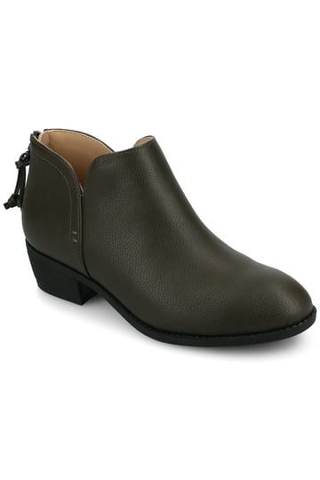 Stacked Heel Booties