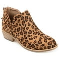 thumbnail image 1 of Journee Womens Livvy Back Heel Zip Stacked Heel Booties, Widths Available, 1 of 9