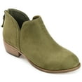 thumbnail image 1 of Journee Womens Livvy Back Heel Zip Stacked Heel Booties, Widths Available, 1 of 9