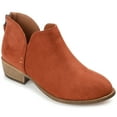 thumbnail image 1 of Journee Womens Livvy Back Heel Zip Stacked Heel Booties, Widths Available, 1 of 9