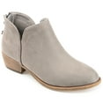 thumbnail image 1 of Journee Womens Livvy Back Heel Zip Stacked Heel Booties, Widths Available, 1 of 9
