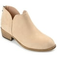 thumbnail image 1 of Journee Womens Livvy Back Heel Zip Stacked Heel Booties, Widths Available, 1 of 10