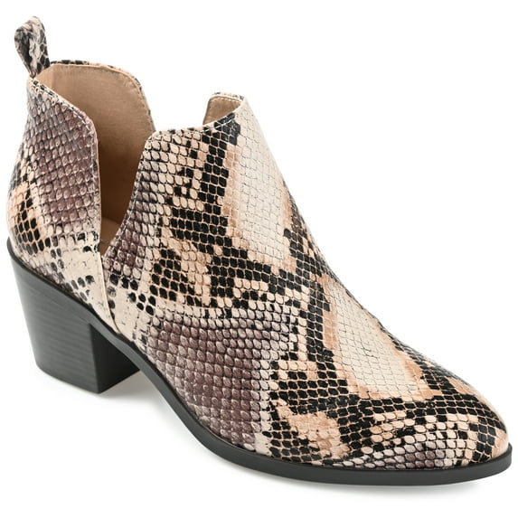 Journee Womens Lola Pull On Stacked Heel Booties, Widths Available