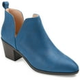 thumbnail image 1 of Journee Womens Lola Pull On Stacked Heel Booties, Widths Available, 1 of 9