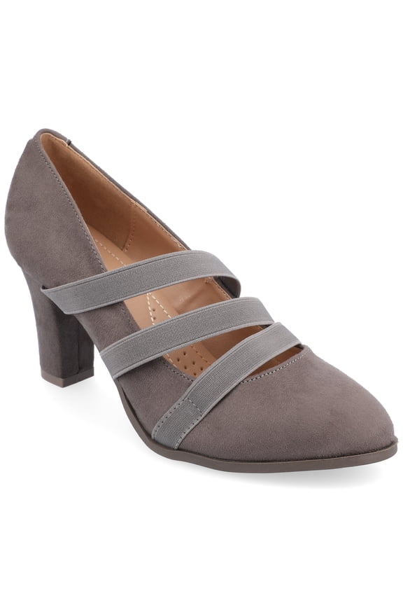 Womens Loren Comfort Insole Narrow Width Round Toe Mid Block Heel Pumps