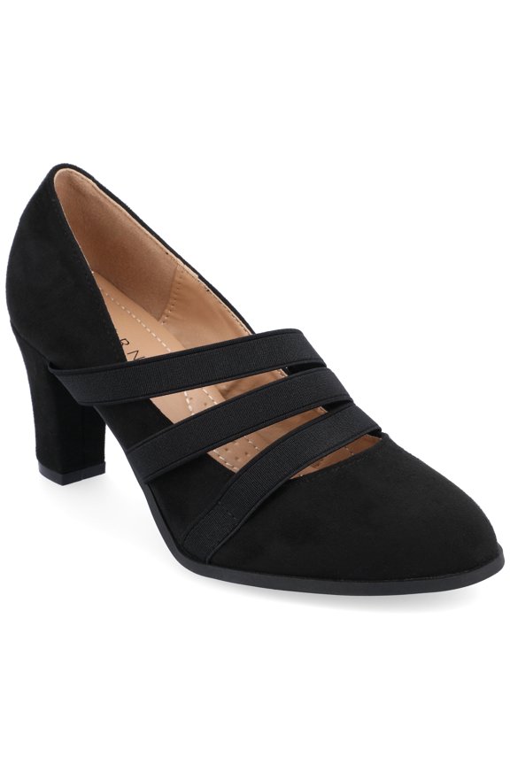 Womens Loren Comfort Insole Round Toe Mid Block Heel Pumps, Widths Available