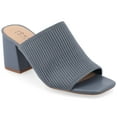 thumbnail image 1 of Journee Womens Lorenna Open Square Toe Block Heel Dress Sandals, Widths Available, 1 of 10