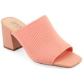 thumbnail image 1 of Journee Womens Lorenna Open Square Toe Block Heel Dress Sandals, Widths Available, 1 of 10