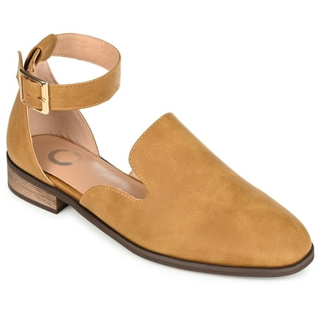 Journee Womens Loreta Buckle Square Toe Loafer Flats, Widths Available