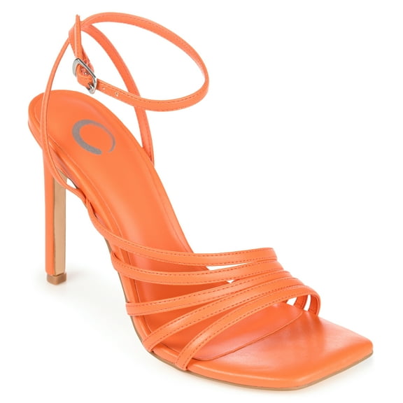 Journee Womens Louella Open Toe High Stiletto Dress Sandals