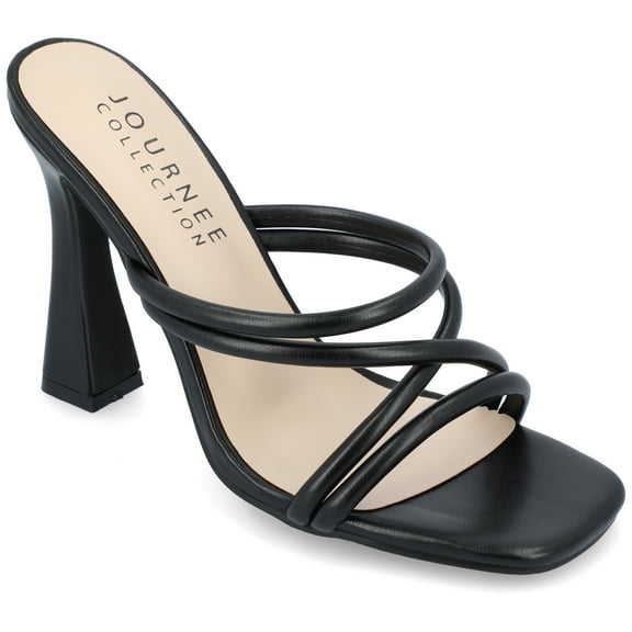 Journee Womens Louisse High Heel Open Toe Sandals