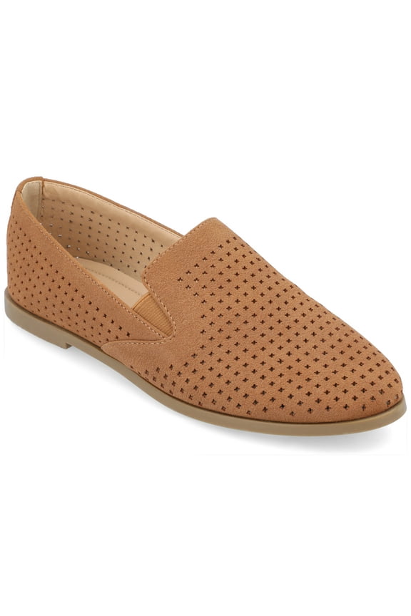 Womens Lucie Slip On Almond Toe Loafer Dress Flats, Widths Available