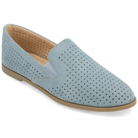 Journee Womens Lucie Slip On Almond Toe Loafer Dress Flats, Widths Available