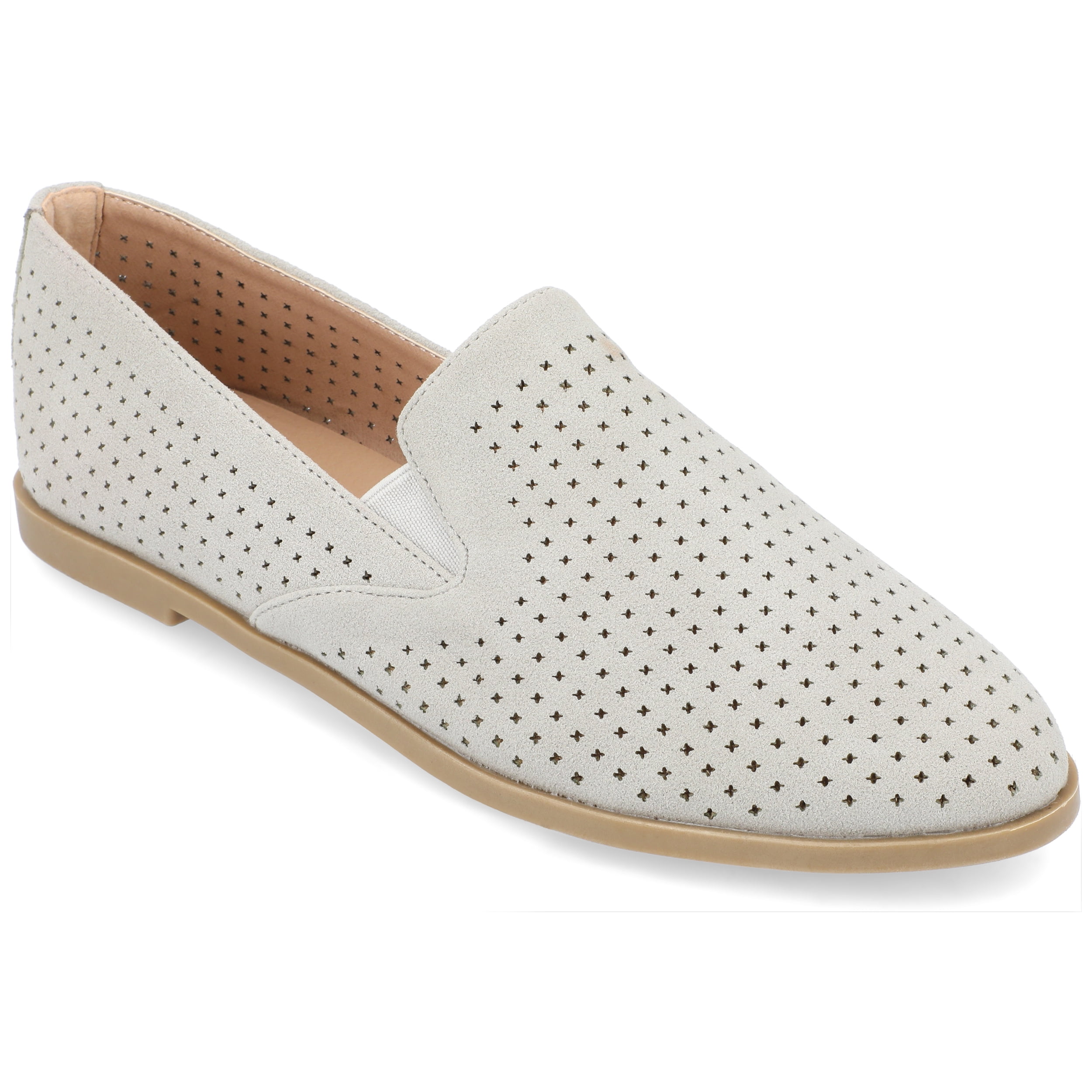 Journee Womens Lucie Slip On Almond Toe Loafer Dress Flats, Widths Available