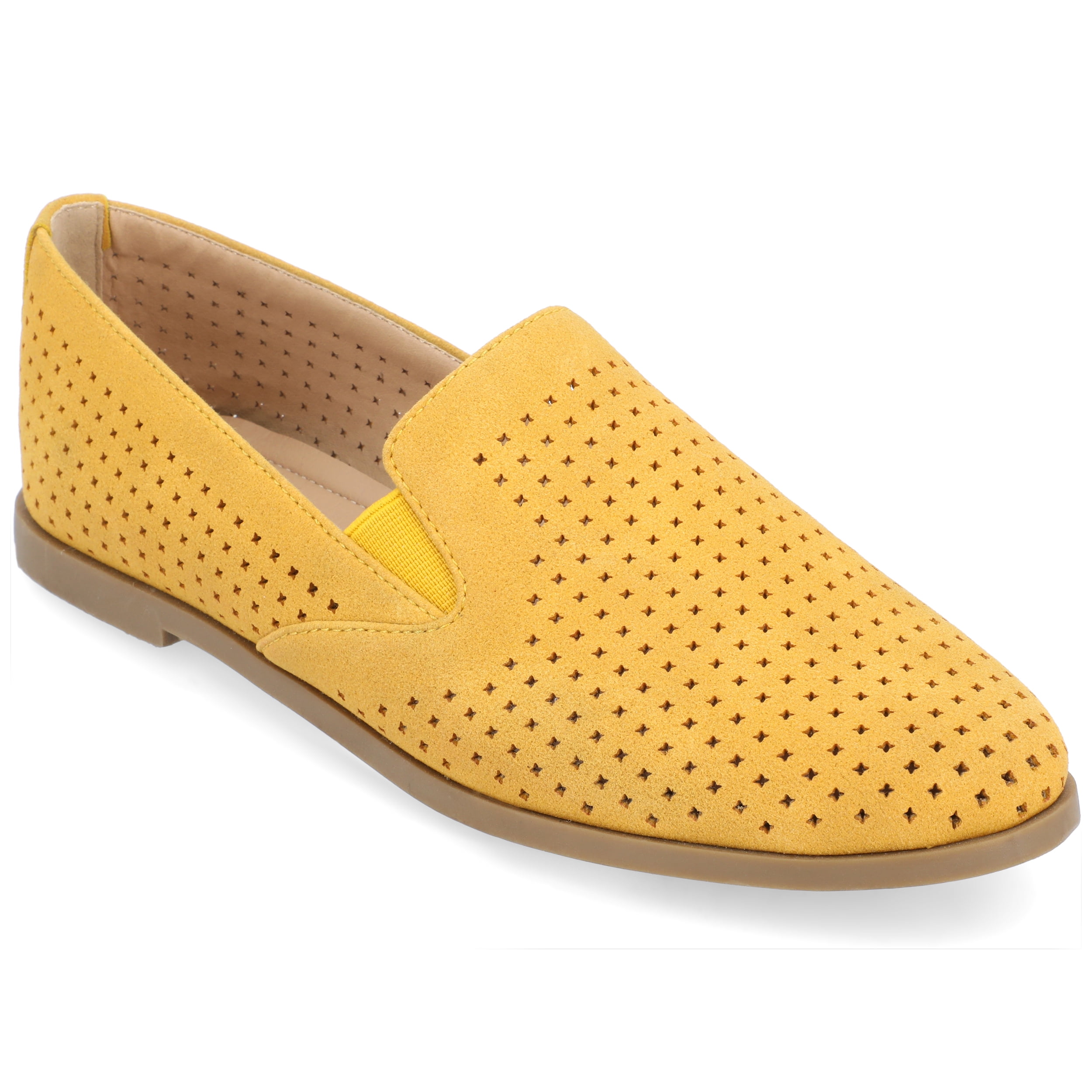 Journee Womens Lucie Slip On Almond Toe Loafer Dress Flats, Widths Available