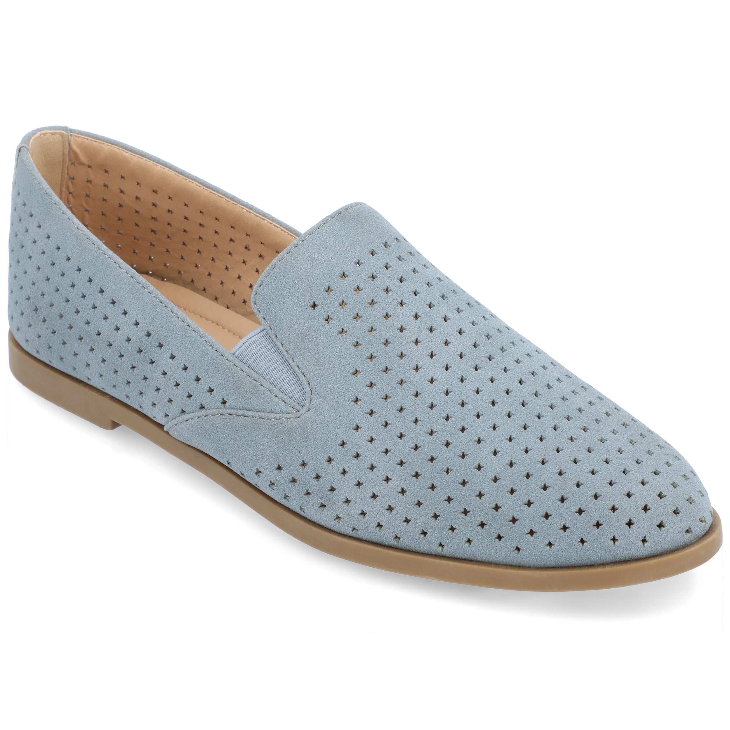 Journee Womens Lucie Slip On Almond Toe Loafer Dress Flats, Widths Available