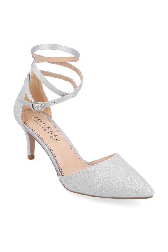 Womens Luela Pointed Toe Mid Heel Evening Pumps