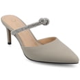 thumbnail image 1 of Journee Womens Lunna Mules Mid Stiletto Pointed Toe Evening Pumps, Widths Available, 1 of 10