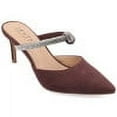 thumbnail image 1 of Journee Womens Lunna Mules Mid Stiletto Pointed Toe Evening Pumps, Widths Available, 1 of 10