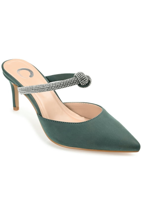 Womens Lunna Mules Mid Stiletto Pointed Toe Evening Pumps, Widths Available