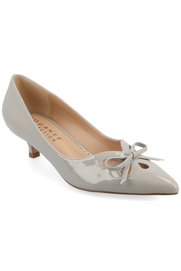 Womens Lutana Pointed Toe Kitten Heel Pumps, Widths Available