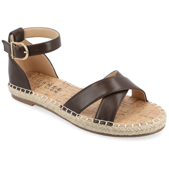 Journee Womens Lyddia Espadrille Flat Sandals, Widths Available
